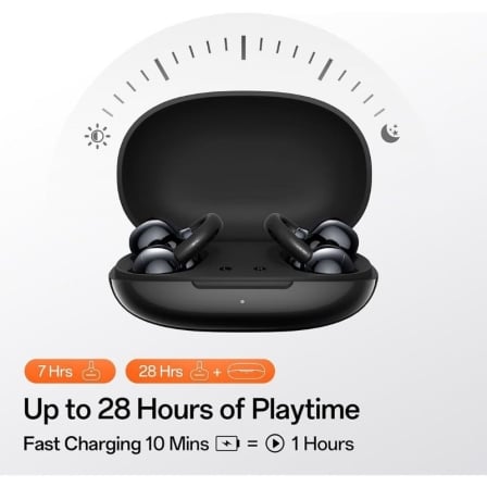Auriculares Desportivos de Condução Aérea OpenRock E OPACE01 Bluetooth Autonomia 28h com Estojo de Carga Preto - Imagem 4