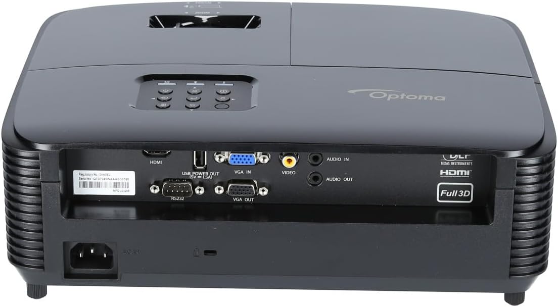 Projetor Optoma W371/ 3800 Lúmenes/ WXGA/ HDMI-VGA/ Preto - Imagem 4