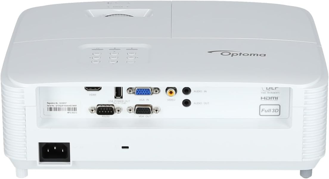 Projetor Optoma X309ST/ 3700 Lúmenes/ XGA/ HDMI-VGA/ Branco - Imagem 4