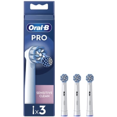 Recargas para Escova de Dentes Elétrica Oral-B Sensitive Clean Pack 3 Unidades