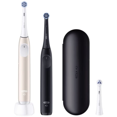 Escova de Dentes Elétrica Oral-B iO Series 2 Laboratory Pack 2 Unidades Preto e Rosa com Estojo