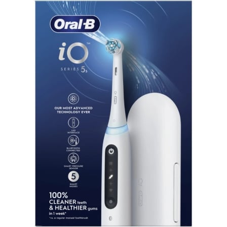 Escova de Dentes Elétrica Oral-B iO Series 5S Branco com Estojo de Viagem e 1 Cabeça - Imagem 4