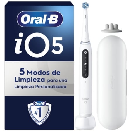 Escova de Dentes Elétrica Oral-B iO Series 5S Branco com Estojo de Viagem e 1 Cabeça