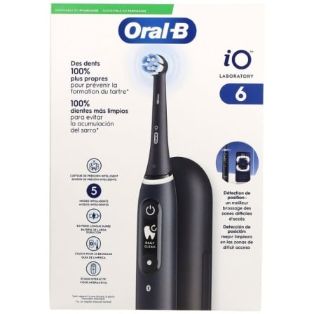 Escova de Dentes Elétrica Oral-B iO 6 Tecnologia Magnética Bluetooth com App Preto - Imagem 2