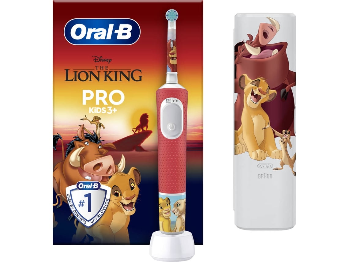Escova de Dentes Oral-B Pro Kids 3 Rei Leão/ Inclui 1 Cabeça de Substituição