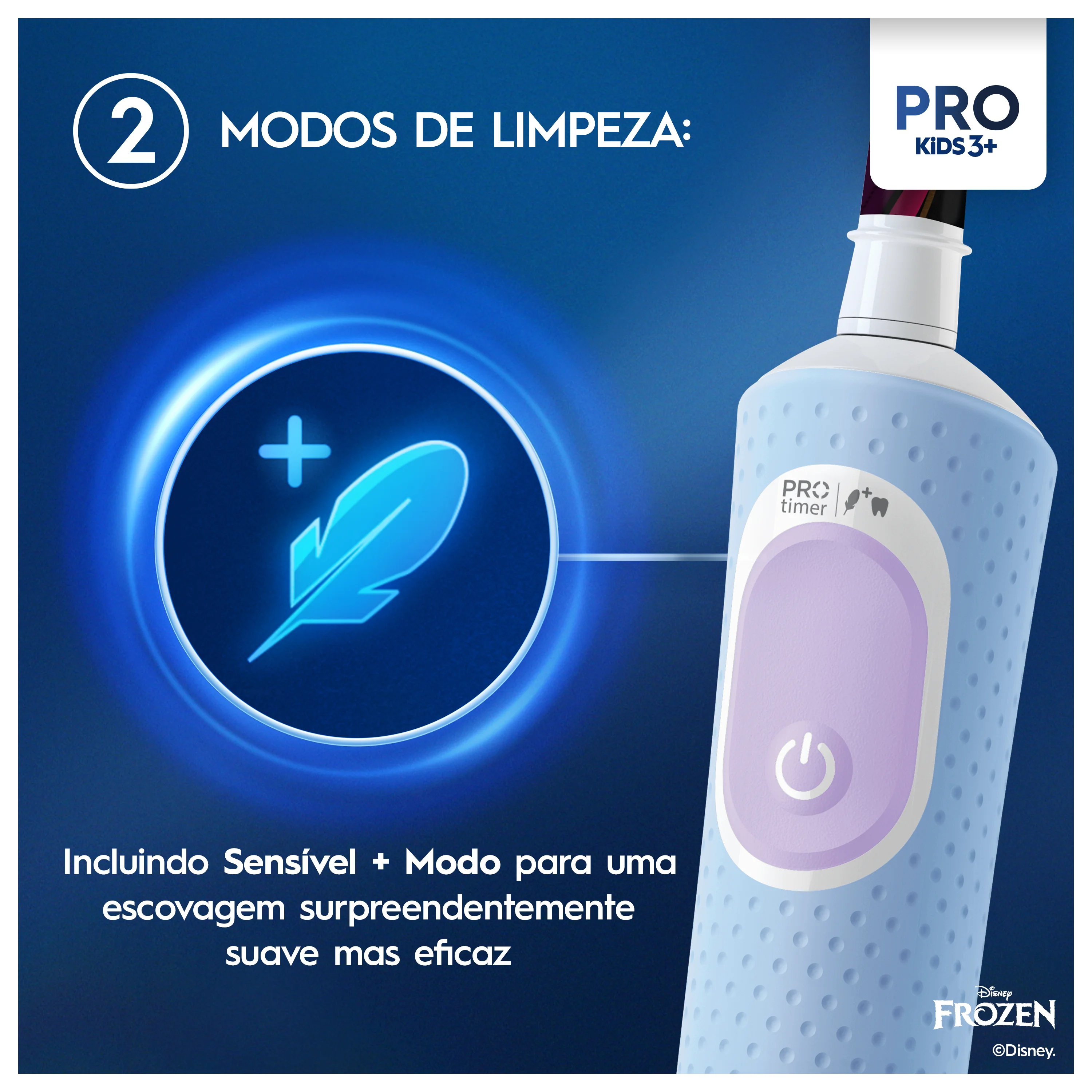 Escova de Dentes Oral-B Pro Kids 3 Frozen / Inclui 1 Recarga - Imagem 5