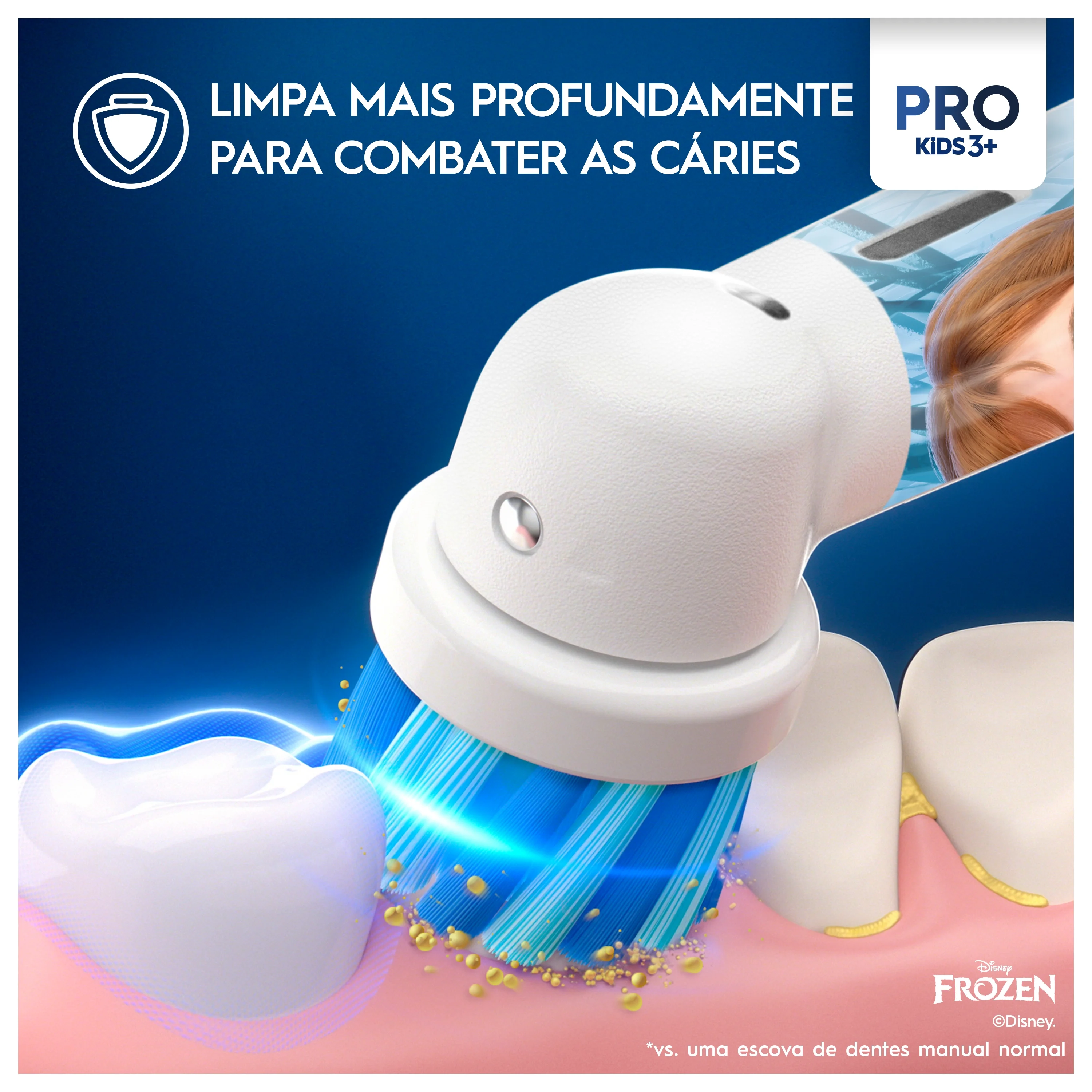 Escova de Dentes Oral-B Pro Kids 3 Frozen / Inclui 1 Recarga - Imagem 2