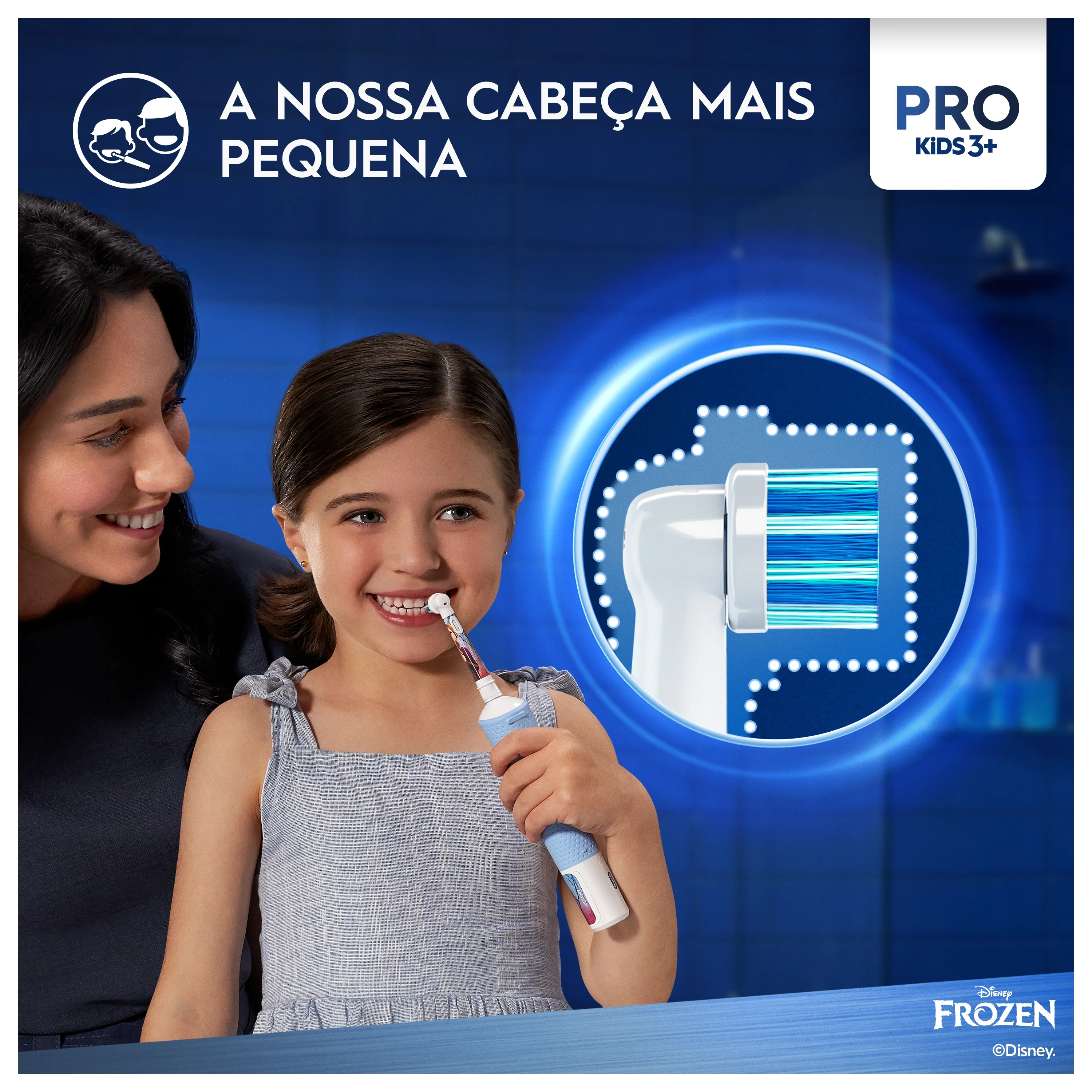 Escova de Dentes Oral-B Pro Kids 3 Frozen / Inclui 1 Recarga - Imagem 3