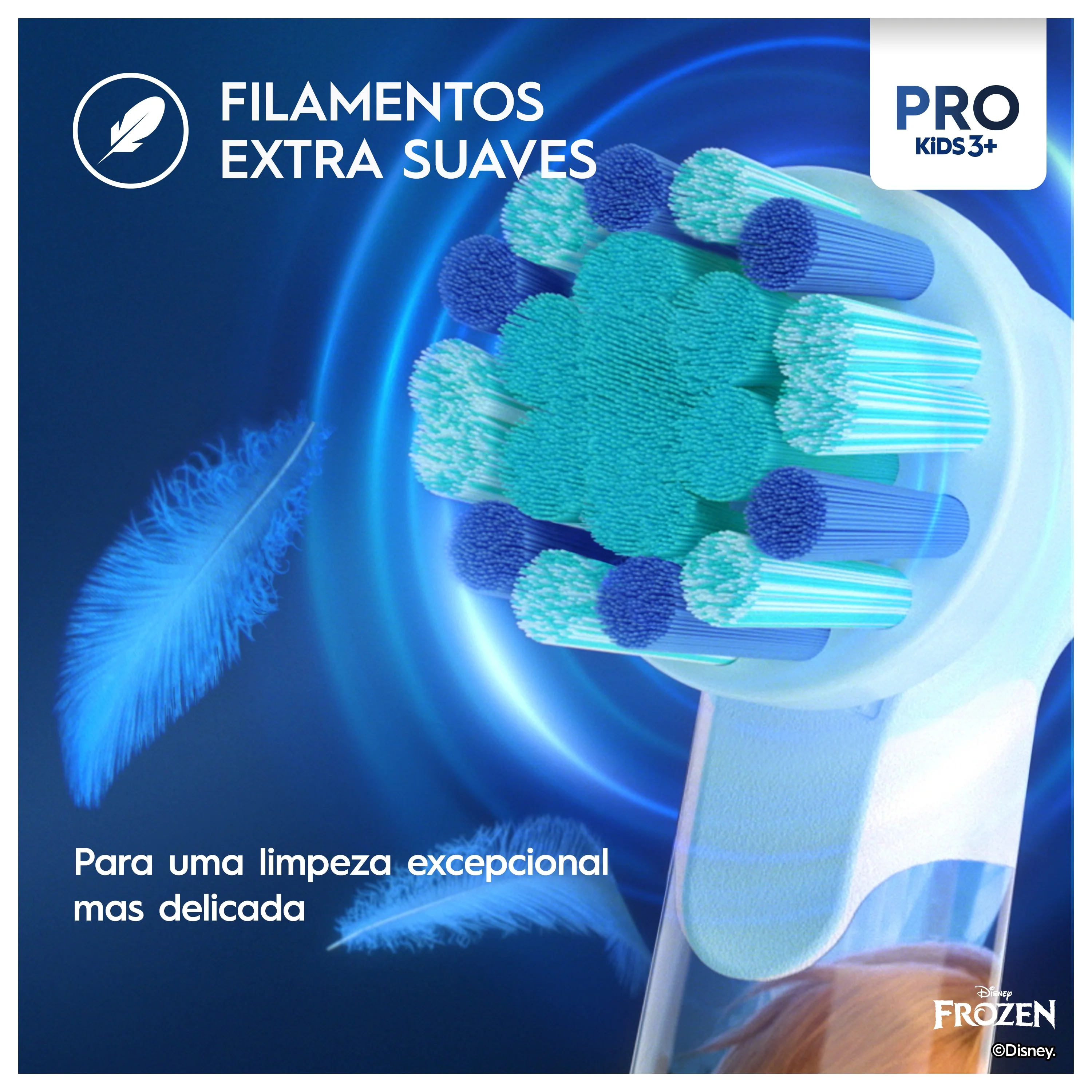 Escova de Dentes Oral-B Pro Kids 3 Frozen / Inclui 1 Recarga - Imagem 6