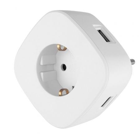 Tomada Orbegozo EN 1500/ 1 Tomada Schuko/ 3 Tomadas USB