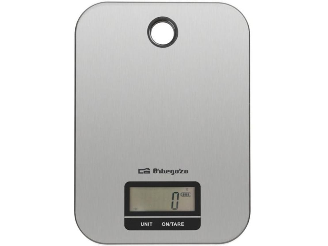 Balança de Cozinha Eletrónica Orbegozo PC 1019/ até 5kg/ Prata