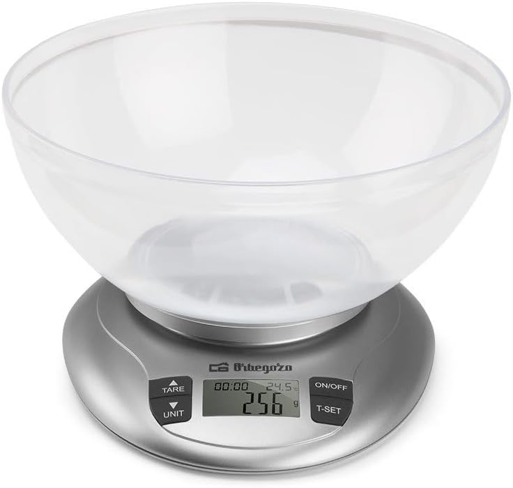 Balança de Cozinha Eletrónica Orbegozo PC 2017 A/ até 3.5kg/ Prata - Imagem 3