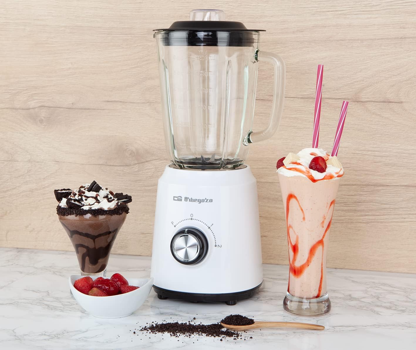 Liquidificadora Orbegozo BV 5035/ 500W/ 2 Velocidades/ Capacidade 1.5L - Imagem 2