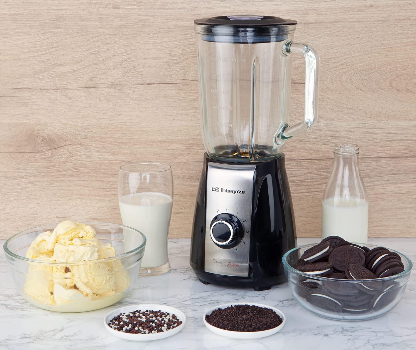 Batedeira de copo Orbegozo BV 6575/ 600W/ 5 Velocidades/ Capacidade 1.5L - Imagem 2
