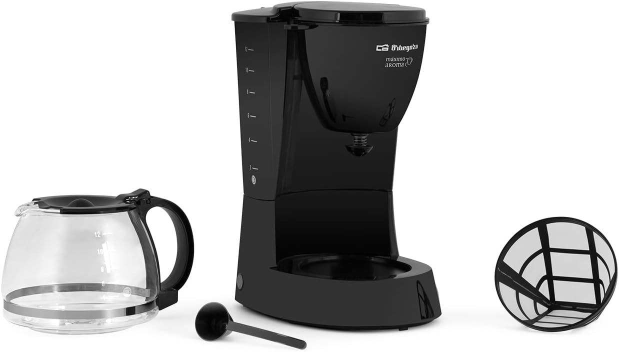 Cafeteira de Gotejamento Orbegozo CG 4060N / 12 Chávenas / Preta - Imagem 6