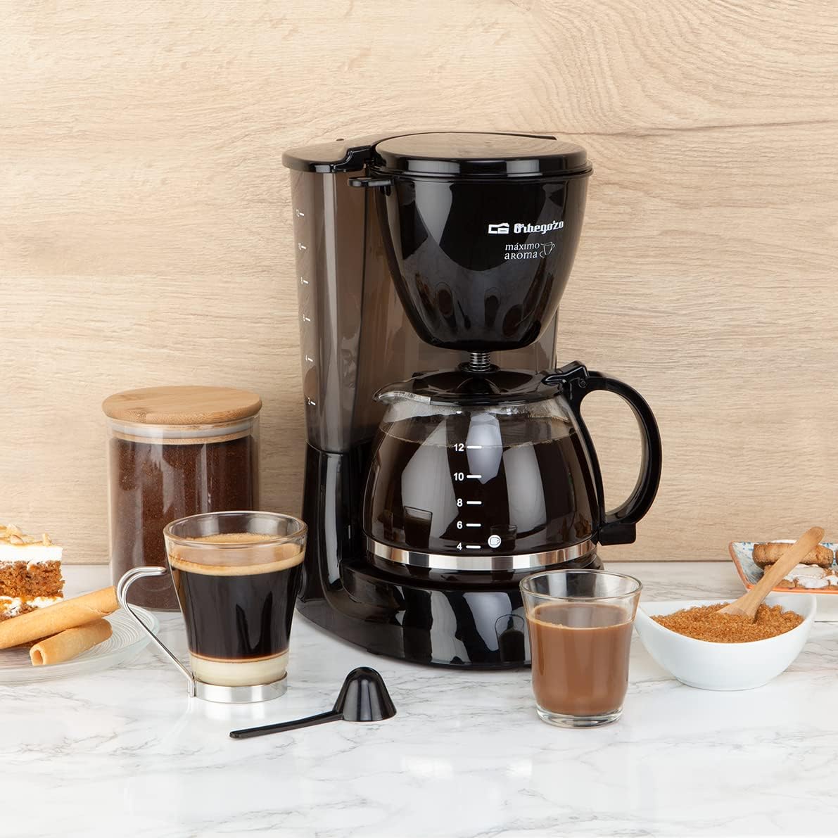 Cafeteira de Gotejamento Orbegozo CG 4060N / 12 Chávenas / Preta - Imagem 2