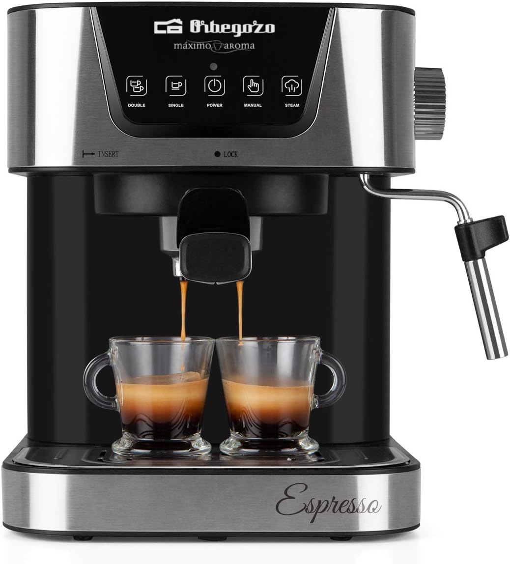 Cafeteira Expresso Orbegozo EX 6000/ 1050W/ 20 Bares - Imagem 2