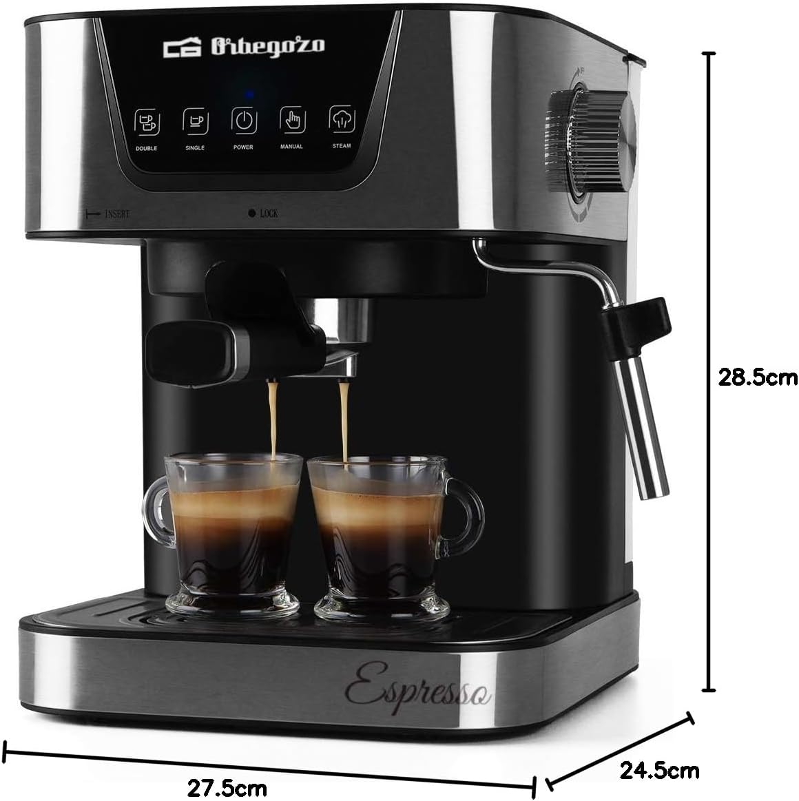 Cafeteira Expresso Orbegozo EX 6000/ 1050W/ 20 Bares - Imagem 7