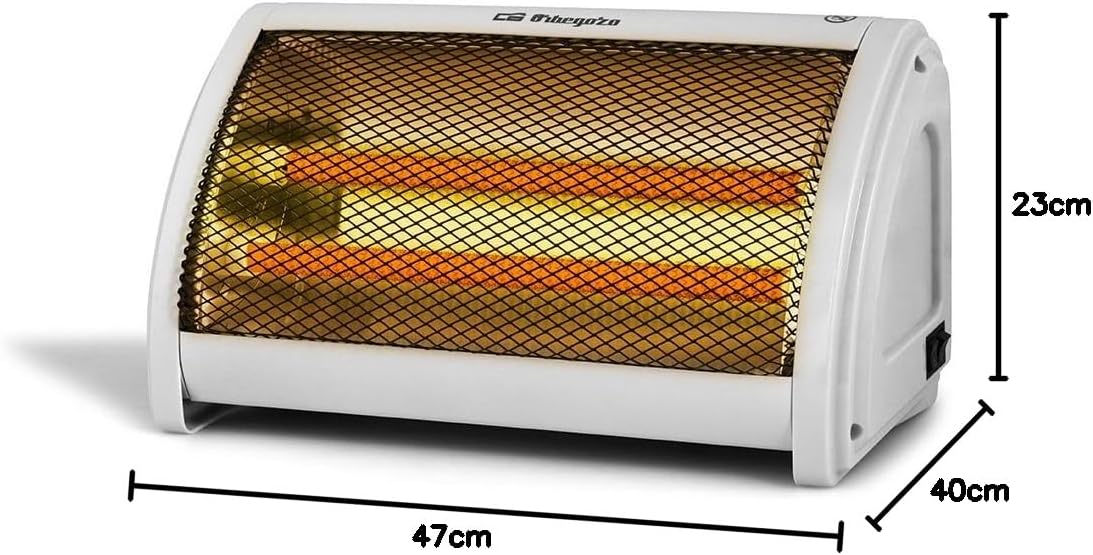 Aquecedor de Quartzo Orbegozo BP 3200 1000W 2 Níveis de Potência com Sistema Antivolteio - Imagem 5