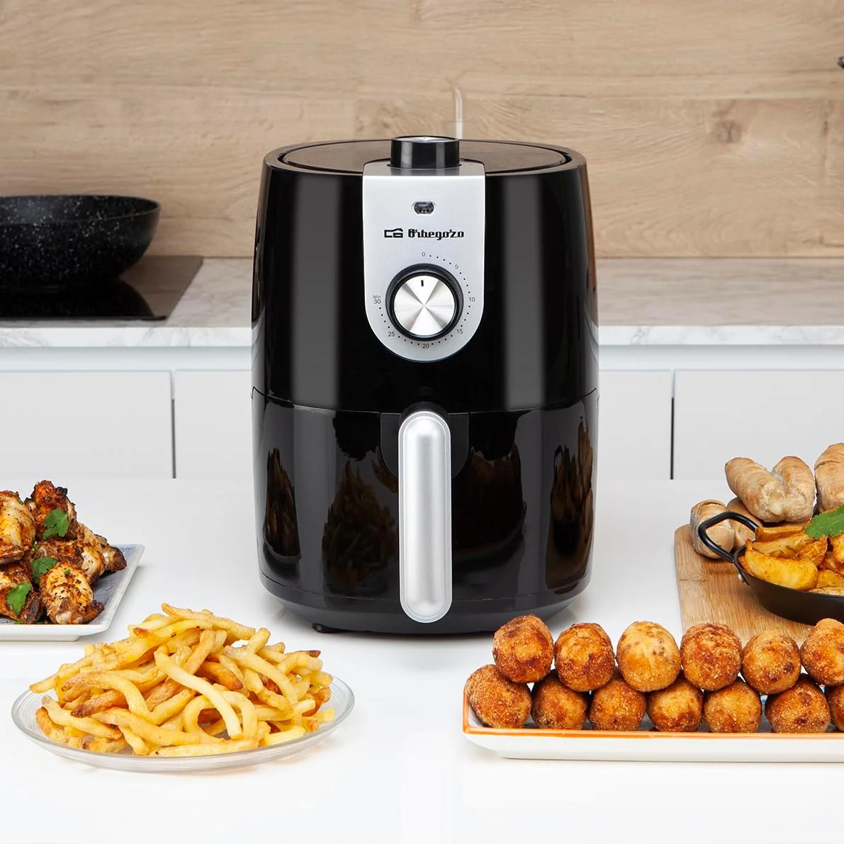 Fritadeira sem Óleo Orbegozo FDR 27 Airfryer 1200W 2.5L com Temporizador e Termostato Ajustável - Imagem 2