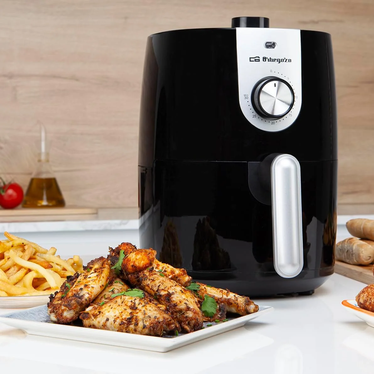 Fritadeira sem Óleo Orbegozo FDR 27 Airfryer 1200W 2.5L com Temporizador e Termostato Ajustável - Imagem 4