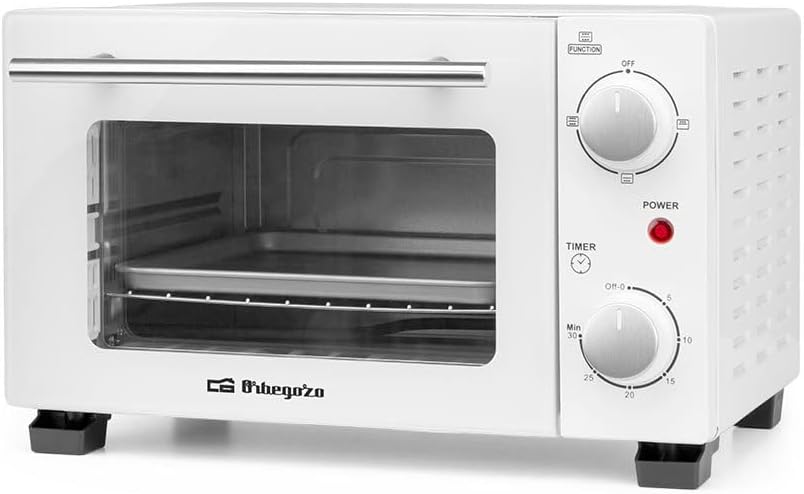 Forno de Bancada Orbegozo HO 975/ 800W/ Capacidade 10L/ Branco
