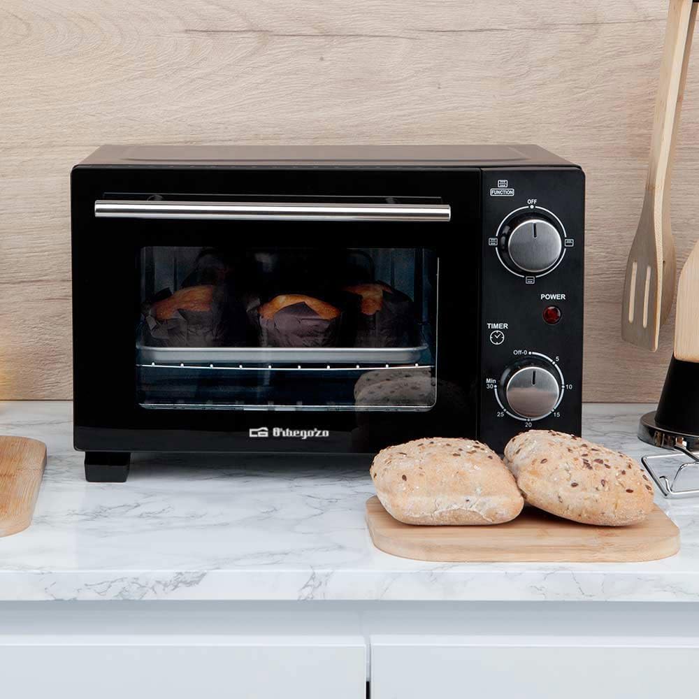 Forno de Sobremesa Orbegozo HO 985/ 800W/ Capacidade 10L/ Preto - Imagem 6