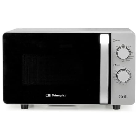 Microondas com Grill Orbegozo MIG 2072 CE 20L 700W Grill 800W Tecnologia Flatbed Sem Prato Interior Cerâmico Cinzento