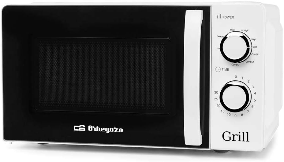 Micro-ondas Orbegozo MIG 2130/ 700W/ Capacidade 20L/ Função Grill/ Branco
