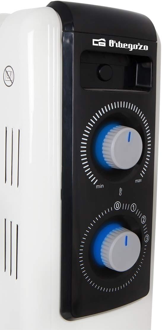 Radiador a Óleo Orbegozo RF 2000 A/ 3 Potências/ 2000W/ 9 Elementos Caloríficos - Imagem 4