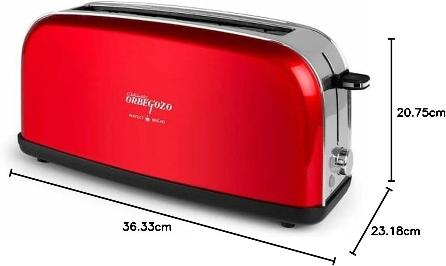 Torradeira Vintage Orbegozo TOV 6200/ 850W/ Vermelho - Imagem 5