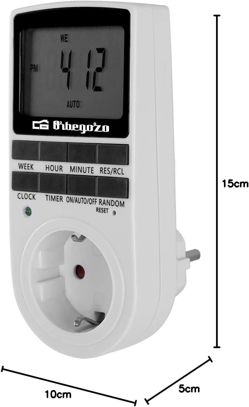 Programador de Tomada Orbegozo PG 25 / Potência Máxima 3680W - Imagem 7