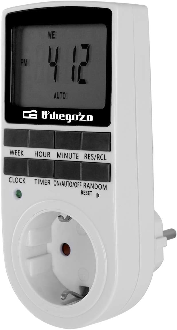 Programador de Tomada Orbegozo PG 25 / Potência Máxima 3680W