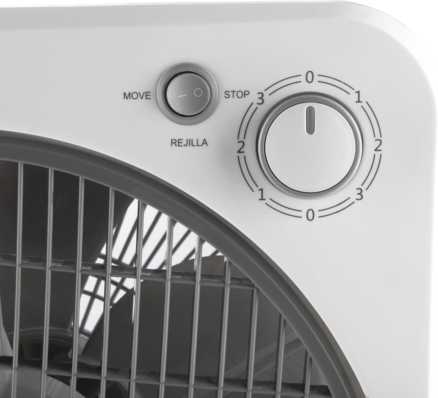Ventilador Box Fan Orbegozo BF 0138 40W 6 Aspas 30cm 3 Velocidades Temporizador - Imagem 4