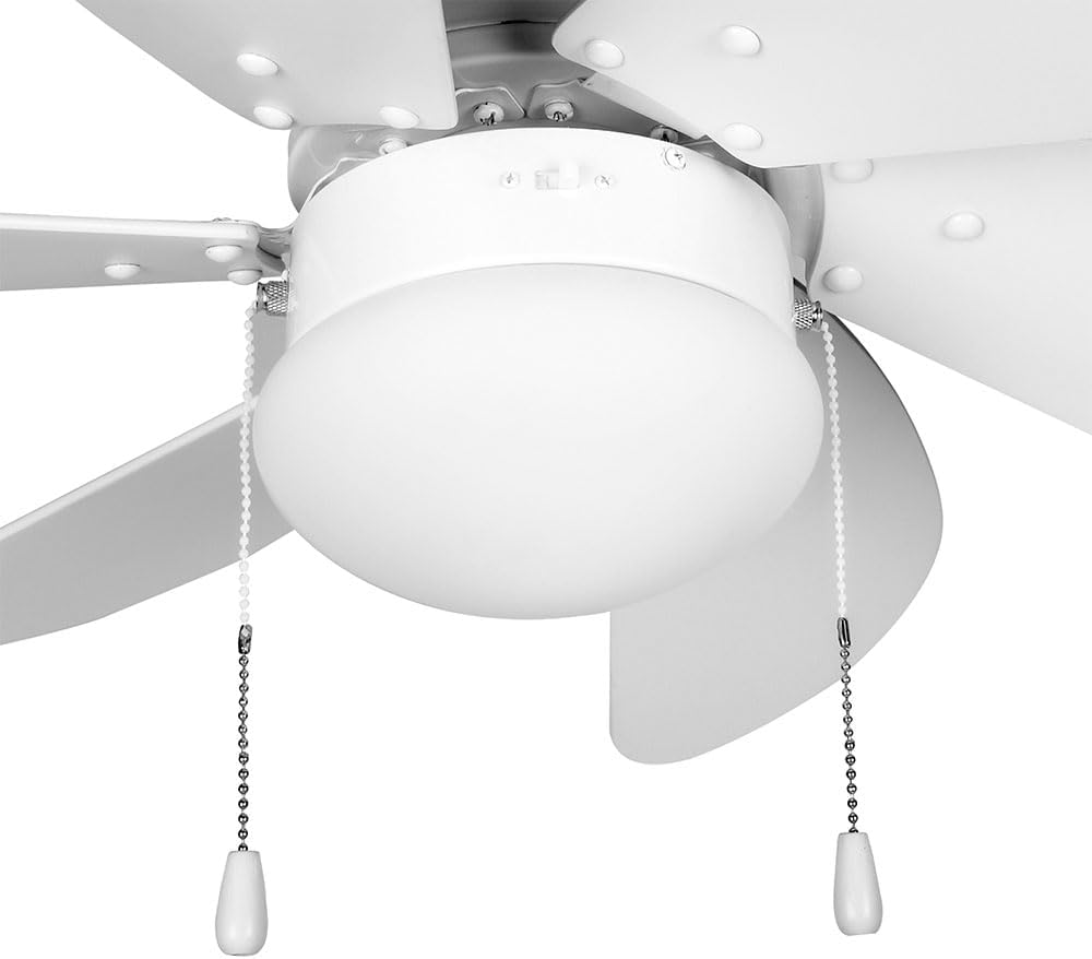 Ventilador de Teto Orbegozo CP 15076 B 80cm 50W 6 Pás 3 Velocidades Reversível Branco - Imagem 2