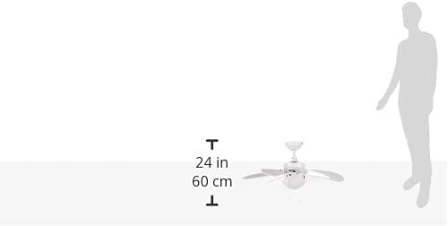 Ventilador de Teto Orbegozo CP 15076 B 80cm 50W 6 Pás 3 Velocidades Reversível Branco - Imagem 3