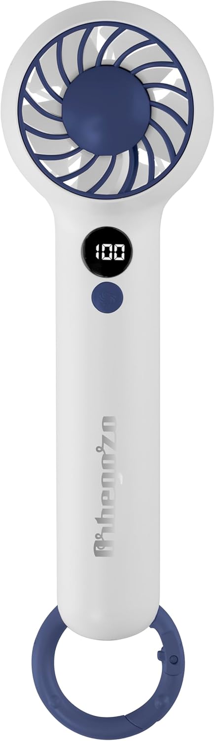 Ventilador de Mão Orbegozo HF 2200 3 Velocidades USB-C Bateria 1200 mAh e Display Digital