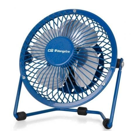 Mini Ventilador de Secretária Orbegozo PW 1026 USB 8W 10cm Azul - Imagem 2