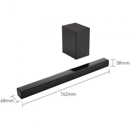 Barra de Som Panasonic SC-HTB150 100W 2.1 Canais com Subwoofer Sem Fios Bluetooth HDMI ARC Preto - Imagem 3
