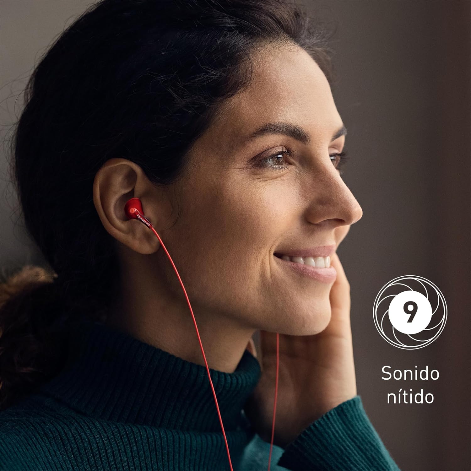 Auriculares Intra-auriculares Panasonic RP-HJE125/ Jack 3.5/ Vermelhos - Imagem 3