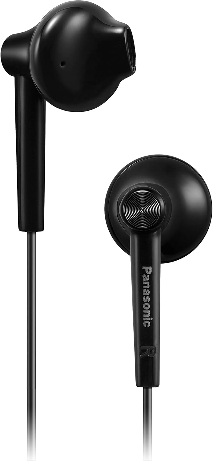 Auscultadores Intra-auriculares Panasonic RP-TCM55/ com Microfone/ Jack 3.5/ Pretos - Imagem 3