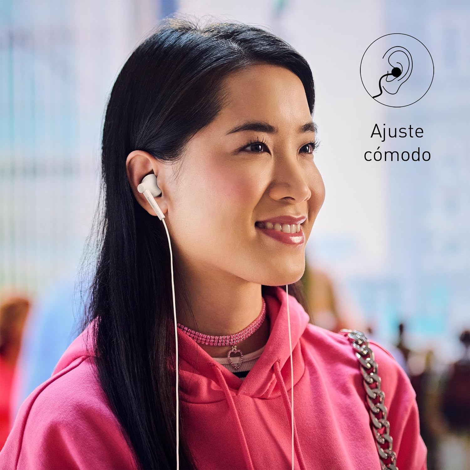 Auscultadores Intra-auriculares Panasonic RP-TCM55/ com Microfone/ Jack 3.5/ Brancos - Imagem 2