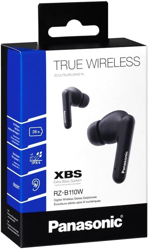 Auriculares Bluetooth Panasonic RZ-B110W com estojo de carga/ Autonomia 6h/ Pretos - Imagem 5