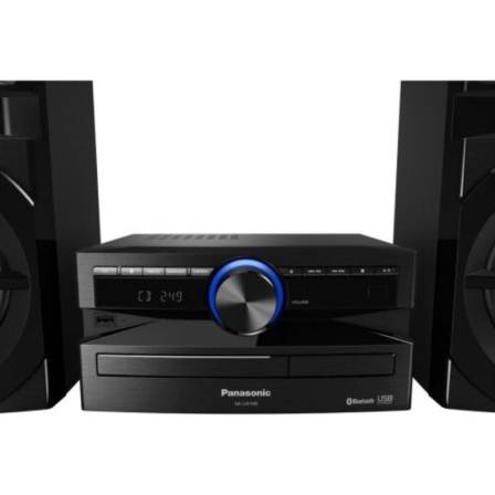Sistema de Micro Som Panasonic SC-UX100E-K 300W Bluetooth USB CD Preto - Imagem 4