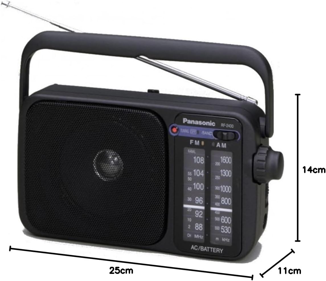 Rádio Portátil Panasonic RF-2400DEG-K/ Preto - Imagem 8