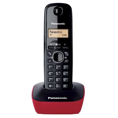 Telefone Sem Fios Panasonic KX-TG1611/ Preto e Vermelho - Imagem 2