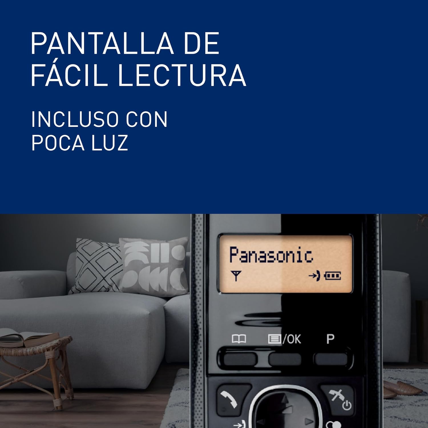 Telefone Sem Fios Panasonic KX-TG1611/ Preto - Imagem 8