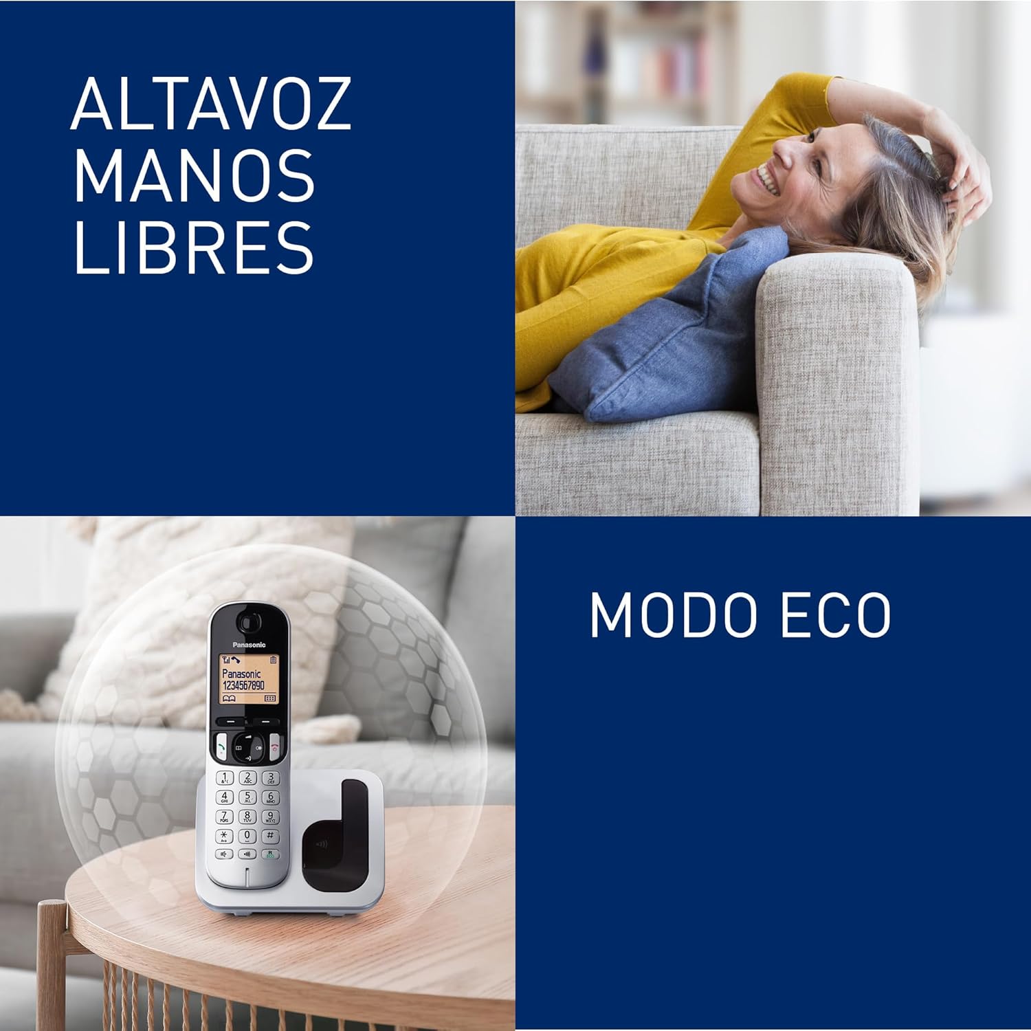 Telefone Sem Fios Panasonic KX-TGC210SP/ Prateado - Imagem 4