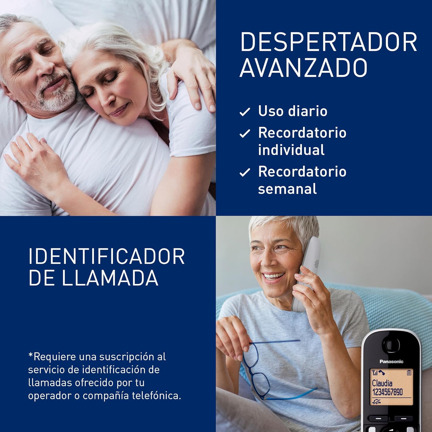 Telefone Sem Fios Panasonic KX-TGC210SP/ Prateado - Imagem 5