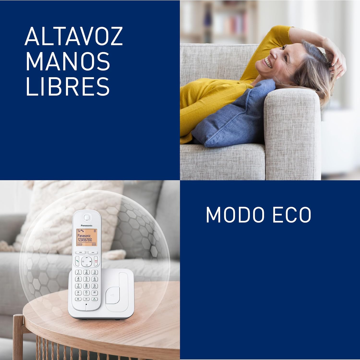 Telefone Sem Fios Panasonic KX-TG210SP/ Branco - Imagem 4